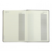 Дневник датированный 2024 BRAVO, A4, темно-красный, штуч. кожа/поролон Buromax BM.2740-13