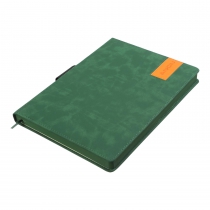 Дневник датированный 2024 VERONA, A4, зеленый, штуч. кожа/поролон Buromax BM.2745-04