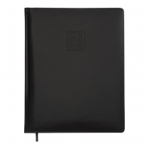 Щотижневик датований 2026 BRAVO, A4, чорний, штуч. шкіра/поролон Buromax BM.2780-01