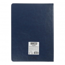 Щотижневик датований 2026 SALERNO, A4, синій, штуч. шкіра Buromax BM.2781-02