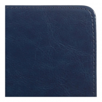 Щотижневик датований 2026 SALERNO, A4, синій, штуч. шкіра Buromax BM.2781-02