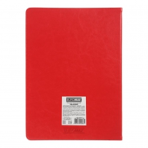 Щотижневик датований 2026 SALERNO, A4, червоний, штуч. шкіра Buromax BM.2781-05
