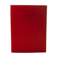 Еженедельник датированный 2018 GENTLE (Torino), A4, 136 стр. красный Buromax
