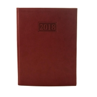 Тижневик датований 2018 GENTLE (Torino), A4, 136 стор. бордовий Buromax