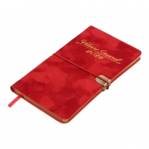 Еженедельник датов. 2026 карман. VELOUR, 85*153, красный, штуч. кожа Buromax BM.2891-05