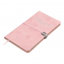 Щотижневик  датований 2026 кишеньк. VELOUR, 85*153, рожевий, штуч. шкіра Buromax BM.2891-10