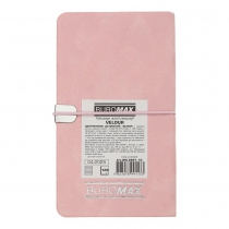 Щотижневик  датований 2026 кишеньк. VELOUR, 85*153, рожевий, штуч. шкіра Buromax BM.2891-10