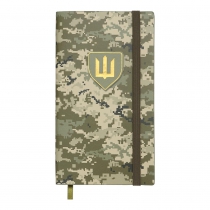 Еженедельник датирован 2026 карман. MILITARY, 85*153, светло-зеленый, штуч. кожа Buromax BM.2896-15