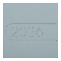 Еженедельник датирован 2026 карман. LIGHT MORANDI, 85*153, светло-синий, штуч. кожа Buromax BM.2898-30