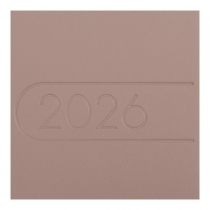 Еженедельник датирован 2026 карман. LIGHT MORANDI, 85*153, какао, штуч. кожа Buromax BM.2898-40