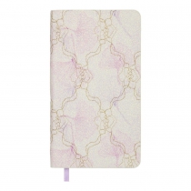 Еженедельник датирован 2026 карман. BLOOM, 85*153, фиолетовый, штуч. кожа Buromax BM.2899-07