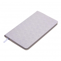 Еженедельник датирован 2026 карман. BLOOM, 85*153, серебряный, штуч. кожа Buromax BM.2899-24