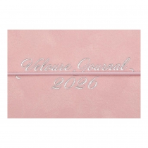 Еженедельник датирован 2026 карман. VELOUR, 153*87, розовый, штуч. кожа Buromax BM.2902-10