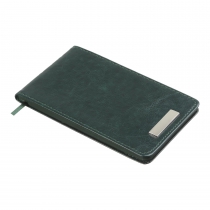 Еженедельник датирован 2026 карман. SALERNO, 153*87, зеленый, штуч. кожа Buromax BM.2903-04