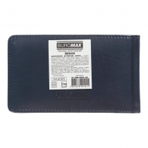 Еженедельник датирован 2026 карман. BRAVO, 153*87, синий, штуч. кожа/поролон Buromax BM.2904-02