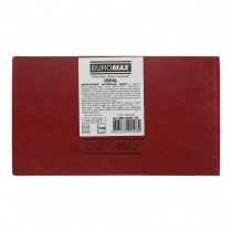 Еженедельник датирован 2026 карман. IDEAL, 153*87, красный, штуч. кожа Buromax BM.2905-05