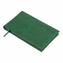 Еженедельник датирован 2026 карман. ORION, 153*87, зеленый, штуч. кожа/поролон Buromax BM.2906-04