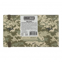 Еженедельник датирован 2026 карман. MILITARY, 153*87, светло-зеленый, штуч. кожа Buromax BM.2908-15