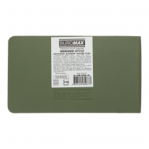 Еженедельник датированный 2026 карман. MORANDI STYLE, 153*87, зеленый, штуч. кожа Buromax BM.2909-04