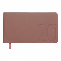 Еженедельник датирован 2026 карман. MORANDI STYLE, 153*87, медный, штуч. кожа Buromax BM.2909-33