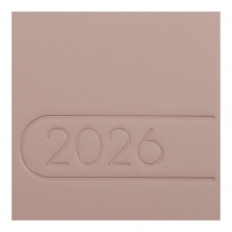 Еженедельник датирован 2026 карман. LIGHT MORANDI, 153*87, какао, штуч. кожа Buromax BM.2910-40