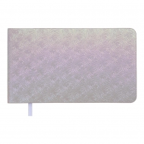 Еженедельник датирован 2026 карман. BLOOM, 153*87, серебряный, штуч. кожа Buromax BM.2911-24