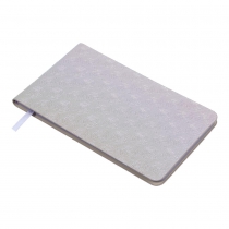 Еженедельник датирован 2026 карман. BLOOM, 153*87, серебряный, штуч. кожа Buromax BM.2911-24