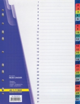 Цифровий індекс-розділювач д/реєстор. 31 поз Buromax BM.3216