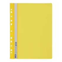 Папка-швидкозшивач з перфорацією. А4, жовта, 12шт/уп Buromax BM.3316-08