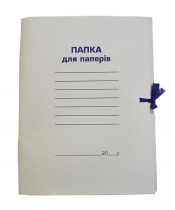 Папка на завязках А4, картон 0,41мм, цільнокроєна Buromax BM.3357