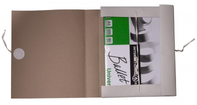Папка архивная на завязках, А4, картон 0,35 мм, клееный клапан Buromax BM.3361
