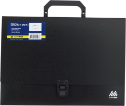 Портфель пластиковий A4/35мм,, чорний Buromax BM.3724-01