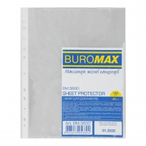 Файл для докум. А4+, 30мкм, JOBMAX, 100шт. Buromax BM.3800