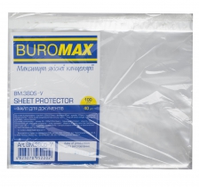 Файл для документів, А4+, 40мкм, 100шт. в упаковці Buromax BM.3805-y