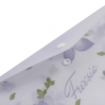 Папка-конверт DL на кнопці, FREESIA ARABESKI, напівпрозора, бузкова Buromax BM.3853-26