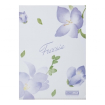 Папка-кутик А4, FREESIA ARABESKI, напівпрозора, бузкова Buromax BM.3854-26