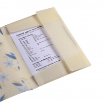 Папка А5 на гумках, MYOSOTIS ARABESKI, напівпрозора, маренго Buromax BM.3907-53