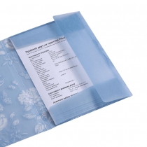 Папка А5 на гумках, GLADE ARABESKI, напівпрозора, синьо-сіра Buromax BM.3907-95