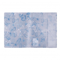 Папка А4 на гумках, MACHAON ARABESKI, напівпрозора, синя Buromax BM.3908-02