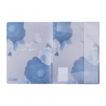 Папка А4 на резинках, SHADES ARABESKI, полупрозрачная, темно-синяя Buromax BM.3908-03