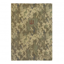 Папка на резинках, А4, матовый непрозрачный пластик, MILITARY, зеленый Buromax BM.3908-04