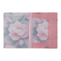 Папка А4 на резинках, PEONY ARABESKI, полупрозрачная, розовая Buromax BM.3908-10