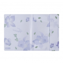 Папка А4 на резинках, FREESIA ARABESKI, полупрозрачная, сиреневая Buromax BM.3908-26