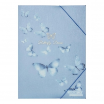 Папка А4 на резинках, SKY ARABESKI, полупрозрачная, электрик Buromax BM.3908-45