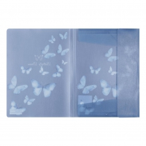 Папка А4 на резинках, SKY ARABESKI, полупрозрачная, электрик Buromax BM.3908-45