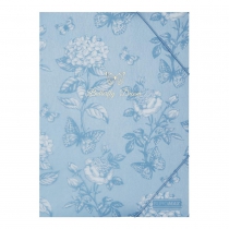 Папка А4 на резинках, GLADE ARABESKI, полупрозрачная, сине-серая Buromax BM.3908-95