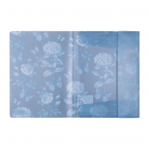 Папка А4 на резинках, GLADE ARABESKI, полупрозрачная, сине-серая Buromax BM.3908-95