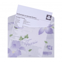 Папка-конверт А5 на кнопці, FREESIA ARABESKI, напівпрозора, бузкова Buromax BM.3919-26