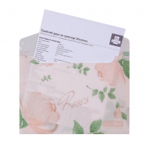 Папка-конверт А5 на кнопці, RAMIRA ARABESKI, напівпрозора, коралова Buromax BM.3919-27