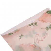 Папка-конверт А5 на кнопці, RAMIRA ARABESKI, напівпрозора, коралова Buromax BM.3919-27